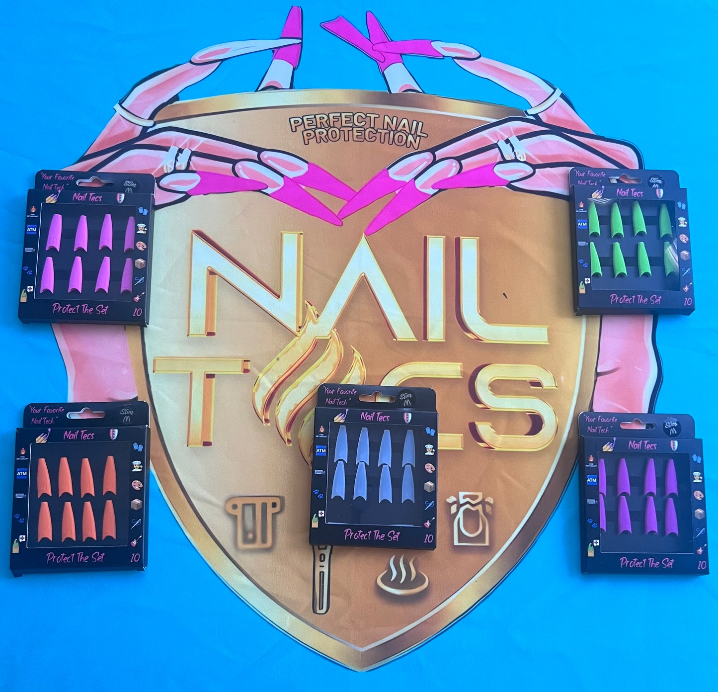 10 Pack- All Wide Nail Covers